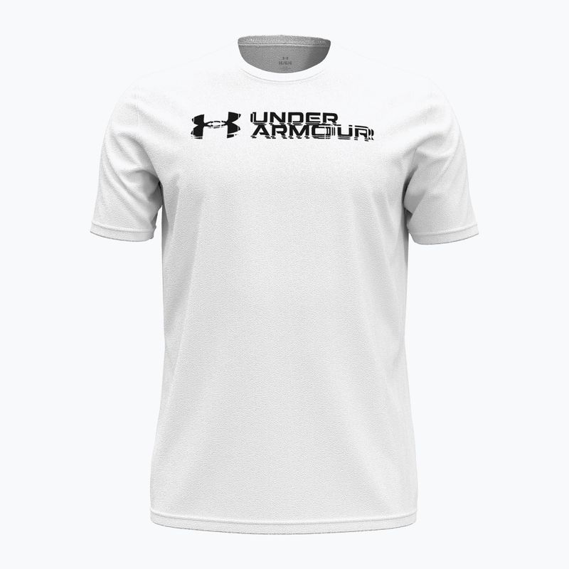 Under Armour Sliced Wordmark ανδρική μπλούζα προπόνησης 60/40S λευκό/μαύρο