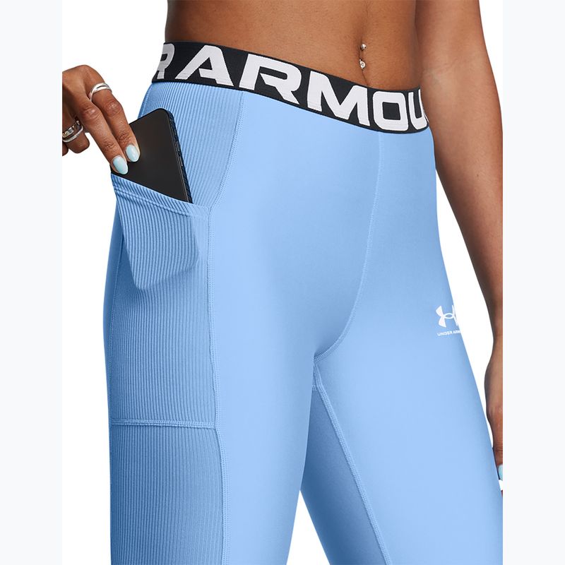 Under Armour γυναικείο κολάν προπόνησης horizon μπλε/λευκό 4