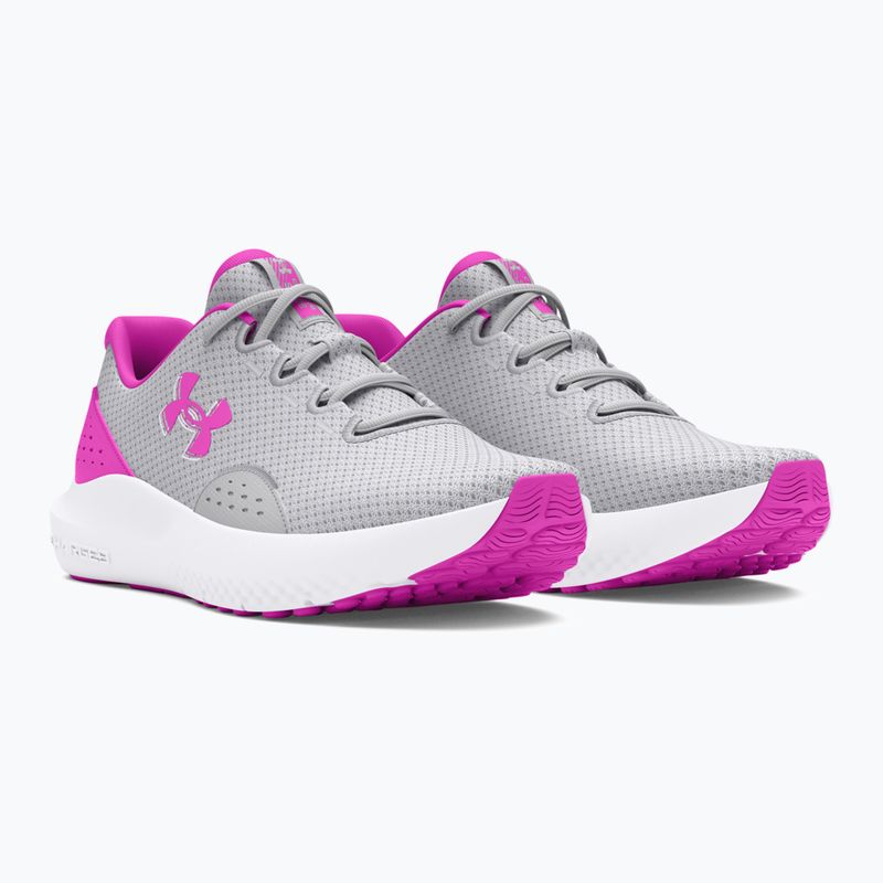 Under Armour Charged Surge 4 halo gray/vivid magenta/vivid magenta γυναικεία παπούτσια για τρέξιμο 8