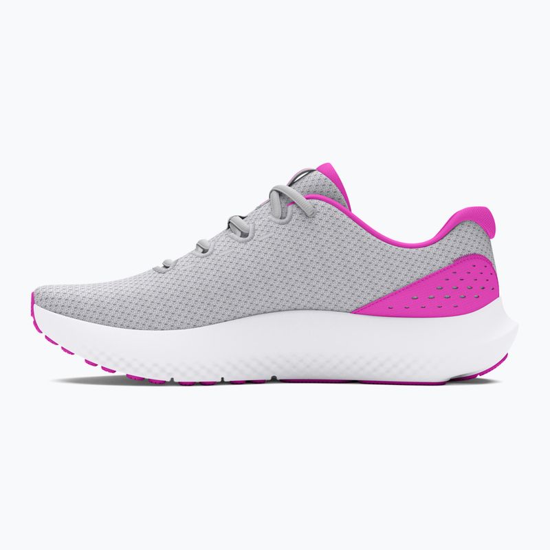 Under Armour Charged Surge 4 halo gray/vivid magenta/vivid magenta γυναικεία παπούτσια για τρέξιμο 10