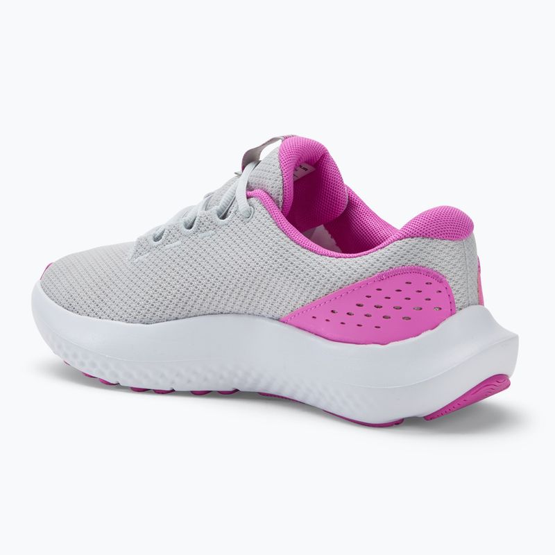 Under Armour Charged Surge 4 halo gray/vivid magenta/vivid magenta γυναικεία παπούτσια για τρέξιμο 3