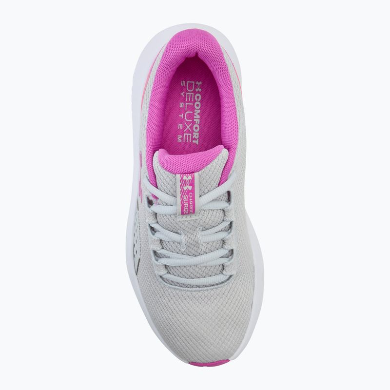 Under Armour Charged Surge 4 halo gray/vivid magenta/vivid magenta γυναικεία παπούτσια για τρέξιμο 5