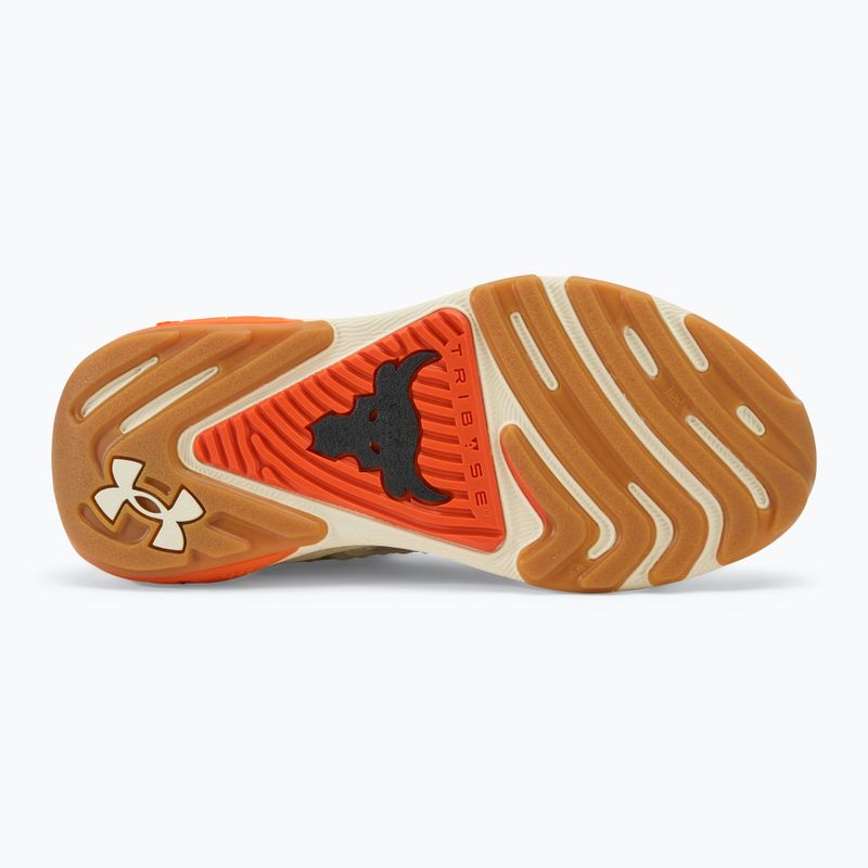 Γυναικεία παπούτσια προπόνησης Under Armour Project Rock 7 silt/silt/team orange 4