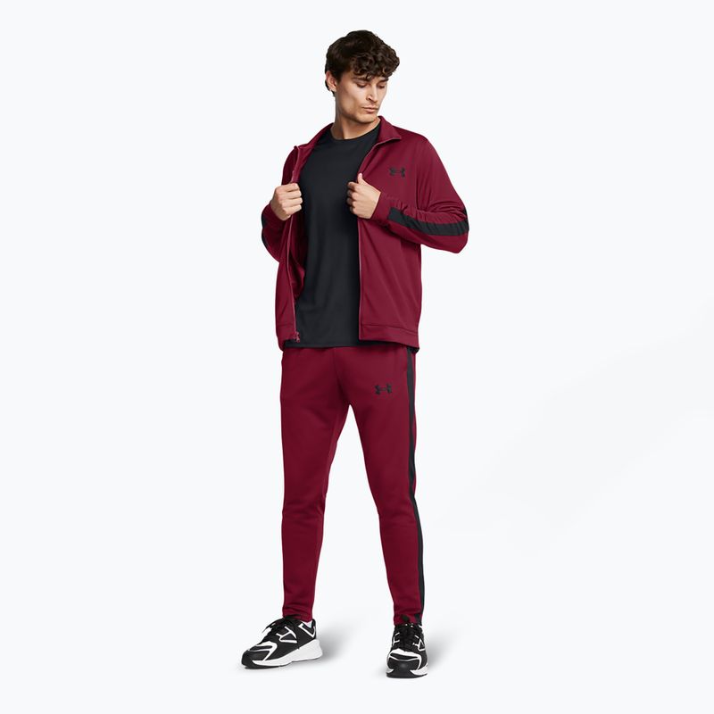 Under Armour ανδρική φόρμα UA Knit Track Suit καρδινάλιο/κόκκινο αγωνιστικό