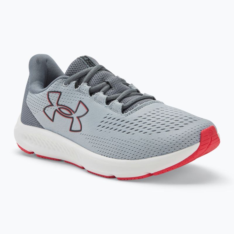 Under Armour Charged Pursuit 3 Big Logo mod gray/titan gray/black ανδρικά παπούτσια για τρέξιμο