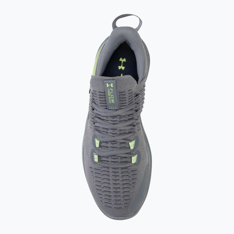 Under Armour Dynamic IntelliKnit ανδρικά παπούτσια προπόνησης τιτάνιο γκρι/morph πράσινο/μεσονύκτιο ναυτικό 5