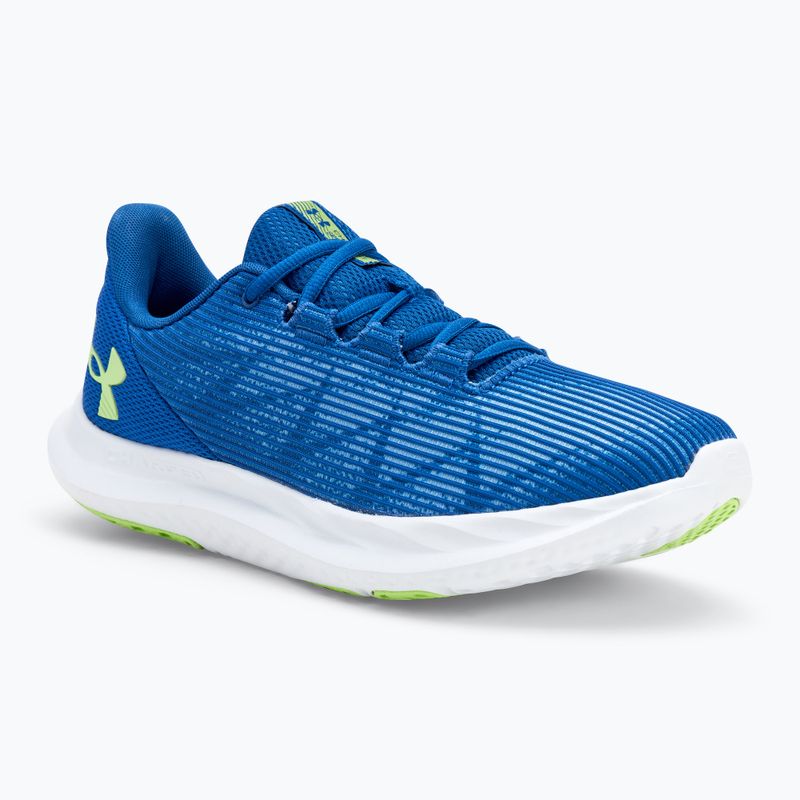 Under Armour Charged Speed Swift tech blue/tech blue/morph green ανδρικά παπούτσια για τρέξιμο