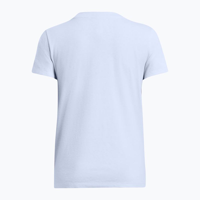 Under Armour γυναικεία μπλούζα Rival Core hydro nimbus μπλε/λευκό t-shirt 2