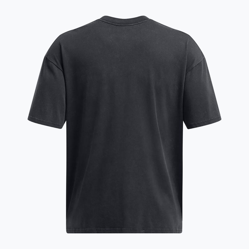 Under Armour ανδρικό t-shirt HW OS Logo Wash μαύρο/λευκό 4