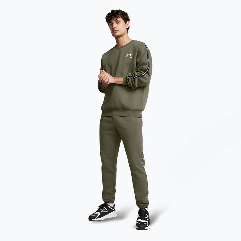 Ανδρικό παντελόνι Under Armour Icon Fleece Jgr marine green/white 2