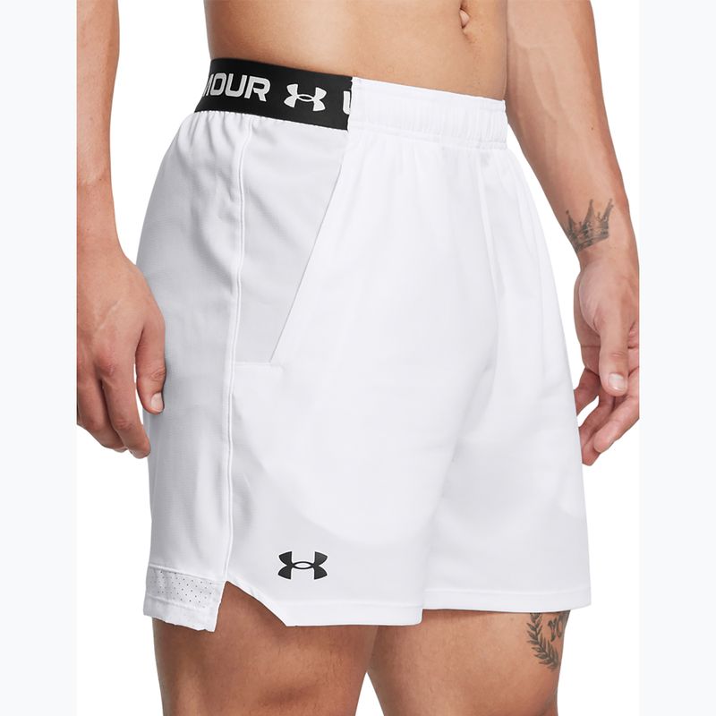 Under Armour ανδρικό προπονητικό σορτς UA Vanish Woven 6in λευκό/μαύρο 4