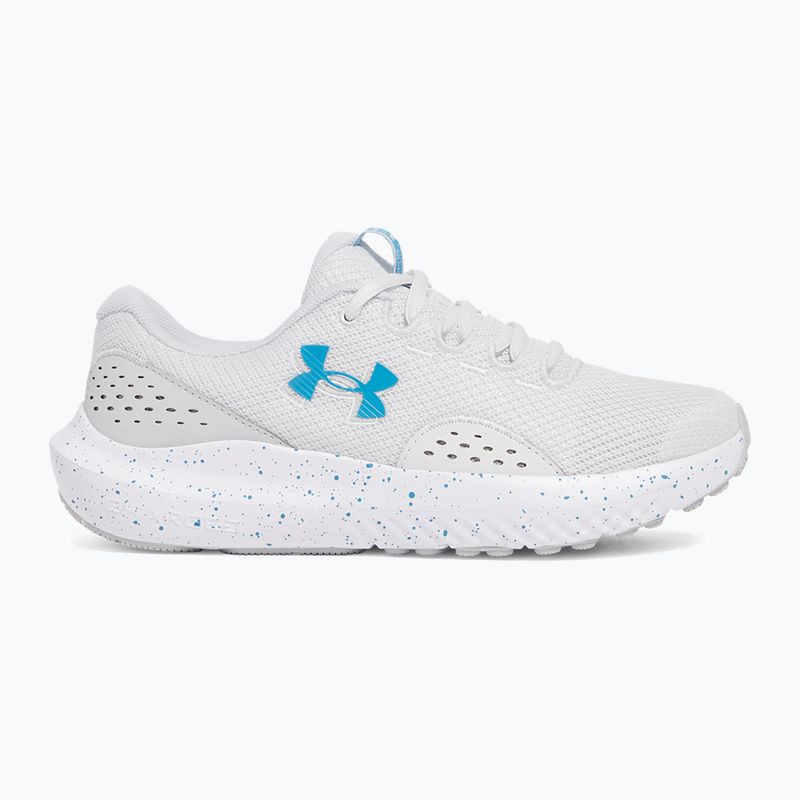 Under Armour Charged Surge 4 γυναικεία παπούτσια για τρέξιμο μακρινό γκρι/γκρι/γκρι/μπλε αιθέρας