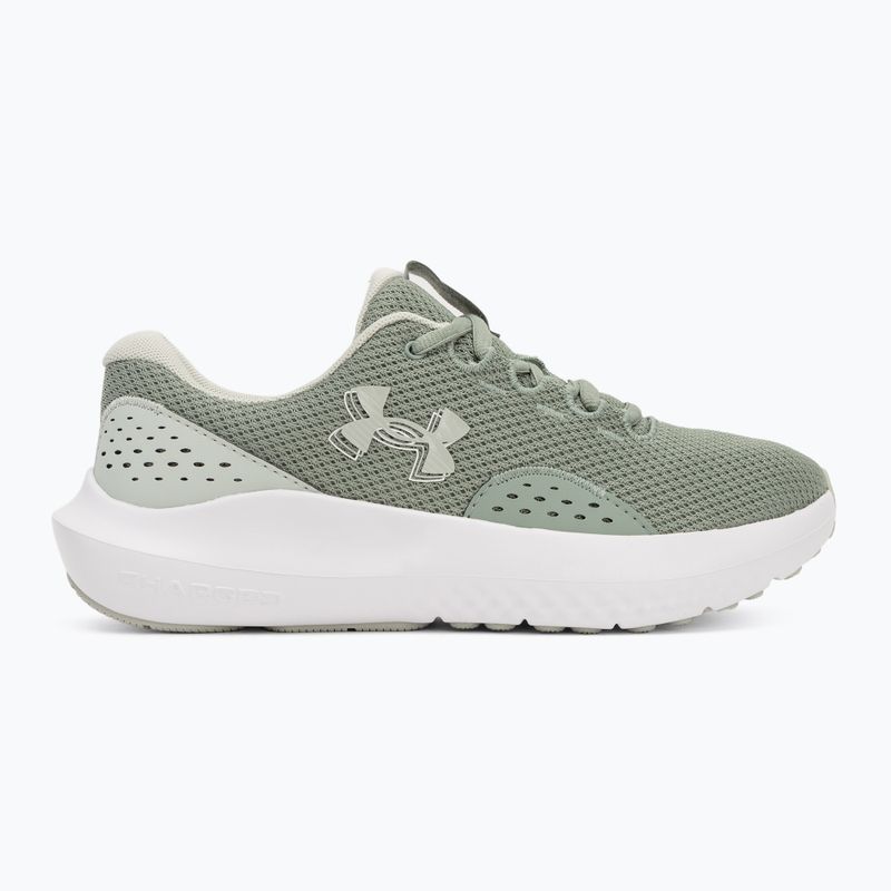 Under Armour Charged Surge 4 silica green/hydro green γυναικεία παπούτσια για τρέξιμο 2