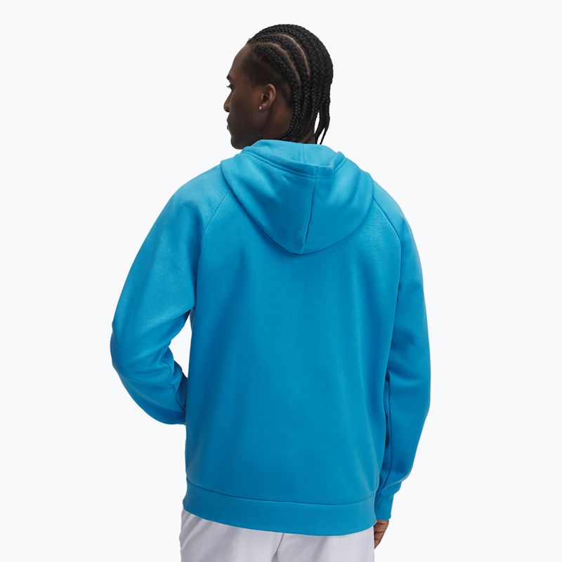 Ανδρικό φούτερ Under Armour Rival Fleece FZ Hoodie αιθέριο μπλε/λευκό 2