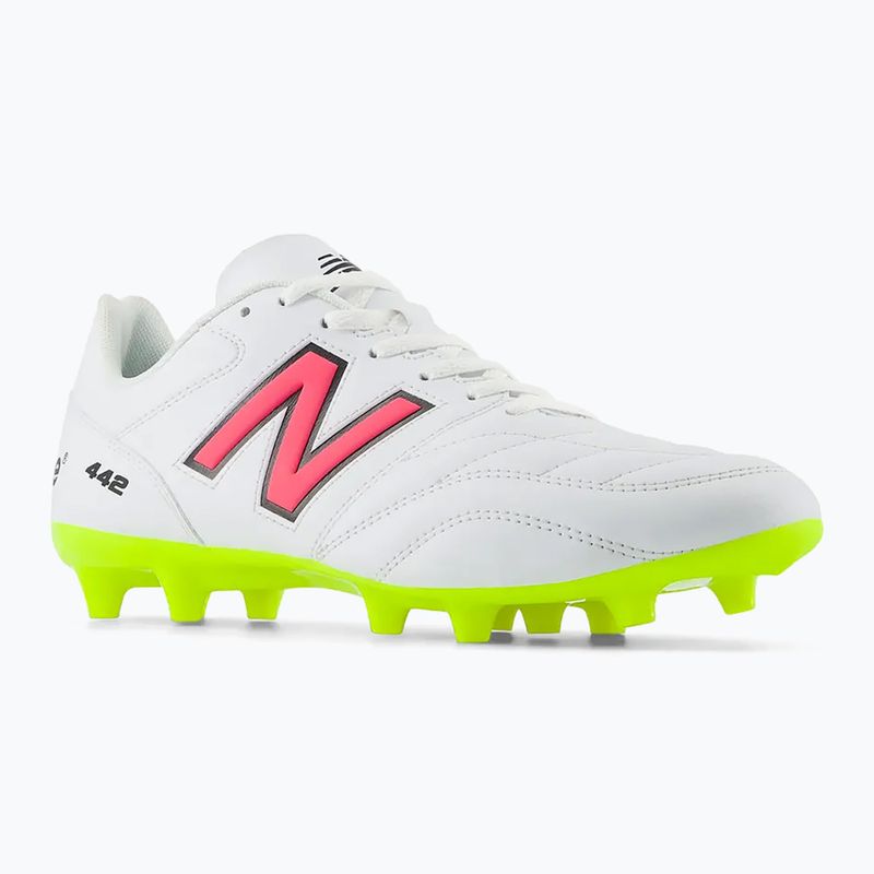 Ανδρικά παπούτσια ποδοσφαίρου New Balance 442's Academy V2 FG white/lime 8