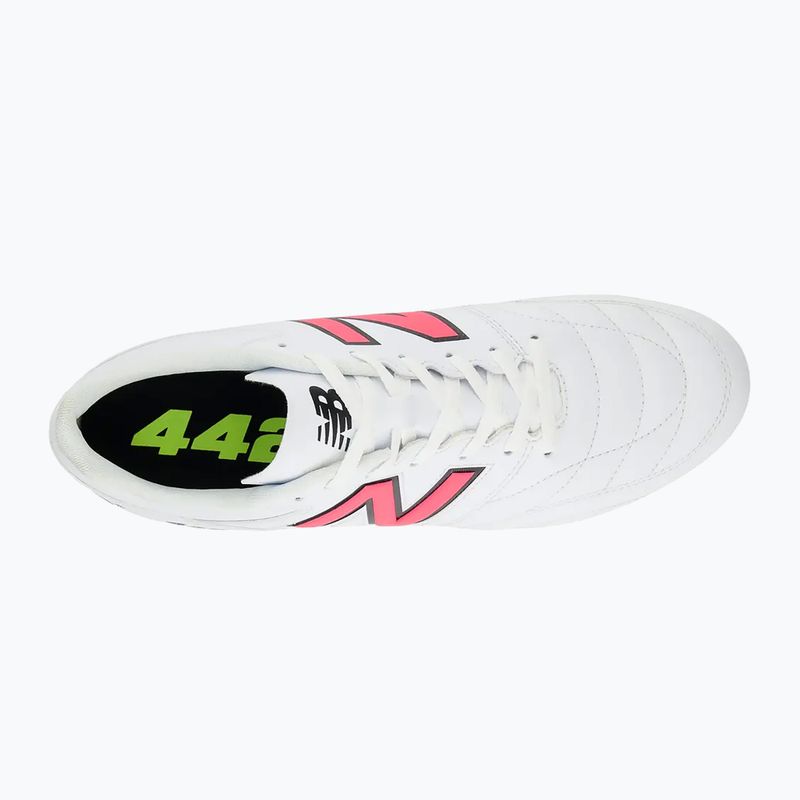 Ανδρικά παπούτσια ποδοσφαίρου New Balance 442's Academy V2 FG white/lime 12