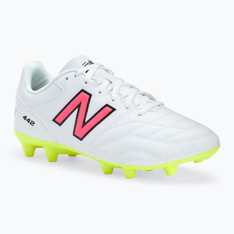 Ανδρικά παπούτσια ποδοσφαίρου New Balance 442's Academy V2 FG white/lime