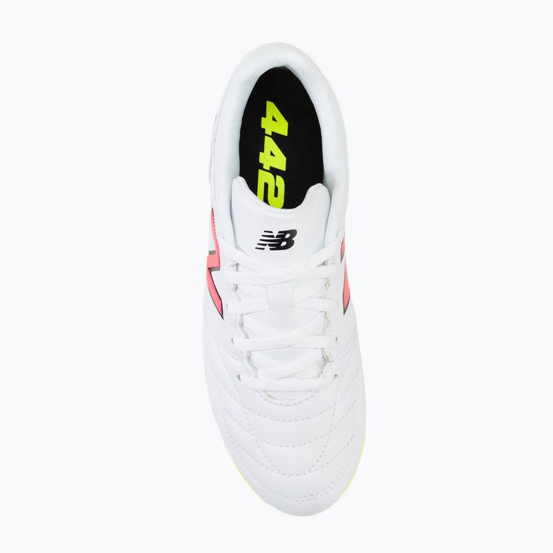 Παιδικά παπούτσια ποδοσφαίρου New Balance 442's Academy V2 FG white/green 5