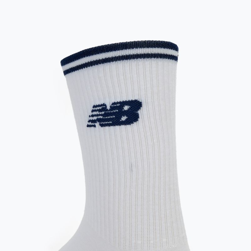 Κάλτσες New Balance Running Stripe Midcalf 2 ζεύγη  white 3