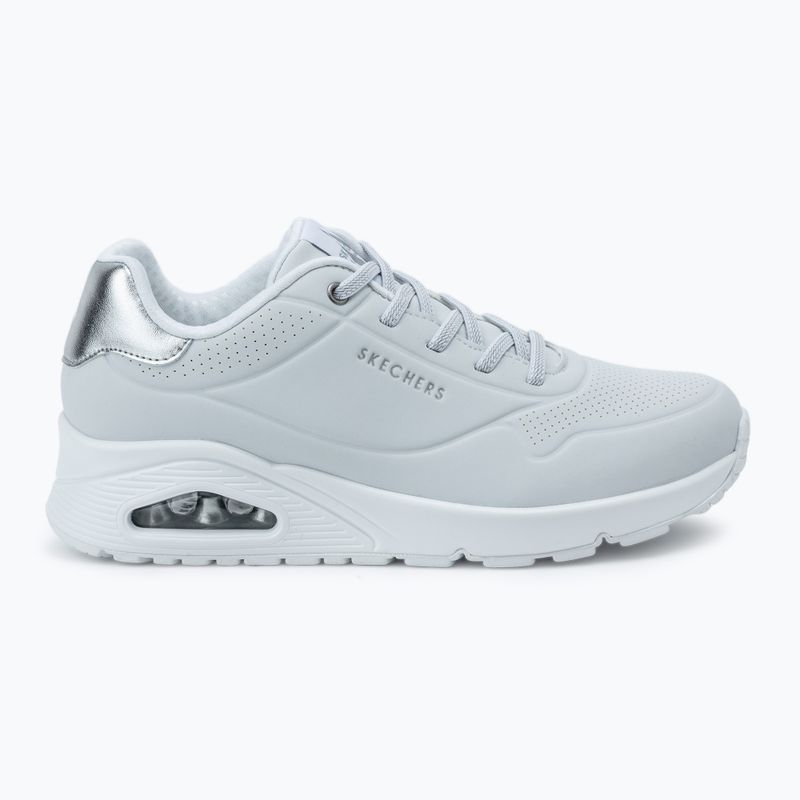 Γυναικεία παπούτσια SKECHERS Uno Shimmer Away white/silver 2