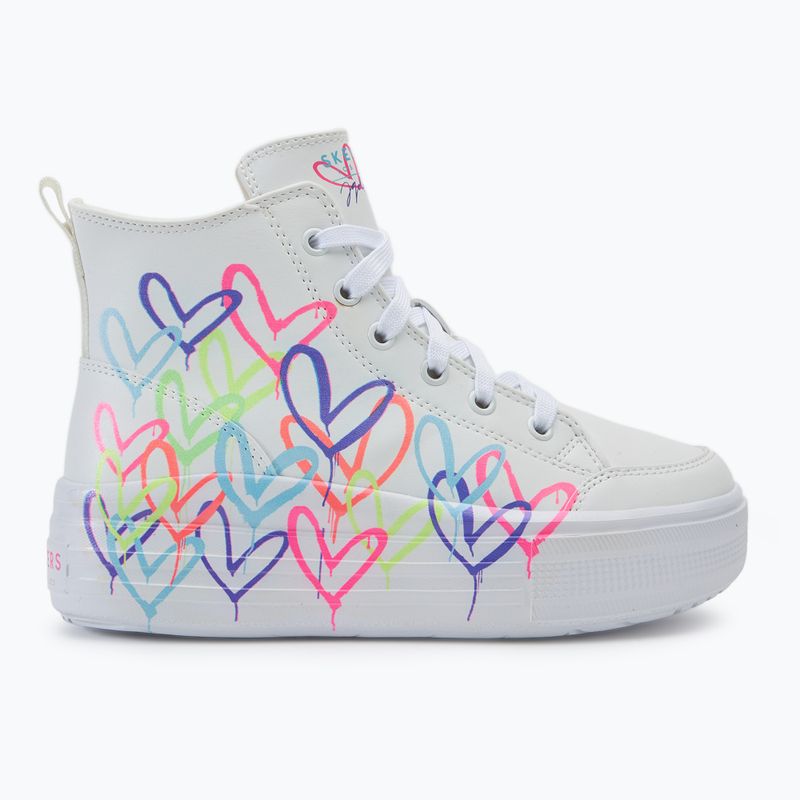 Παιδικά παπούτσια SKECHERS Hyperlift Love Daze white/multicolor 2