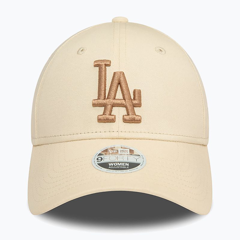 Γυναικείο καπέλο μπέιζμπολ New Era Wmns Le 940 La Dodgers light beige 3