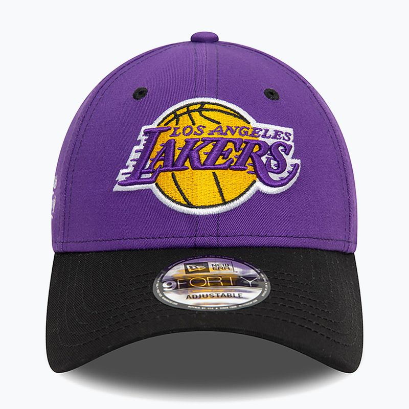 Καπέλο μπέιζμπολ New Era Side Patch 940 Lakers purple 4