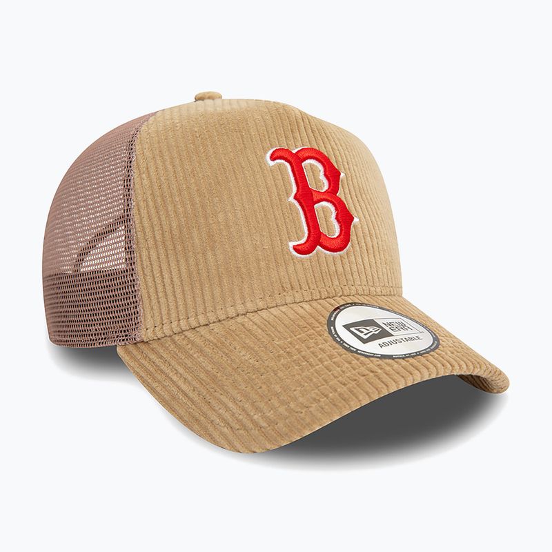 Καπέλο μπέιζμπολ New Era Cord Trucker Red Sox med beige