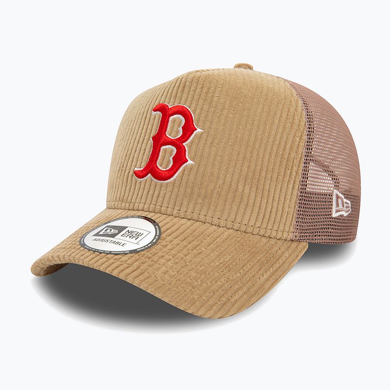 Καπέλο μπέιζμπολ New Era Cord Trucker Red Sox med beige 2