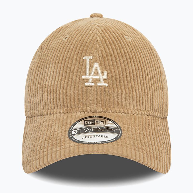 Καπέλο μπέιζμπολ New Era Cord 920 La Dodgers med beige 3