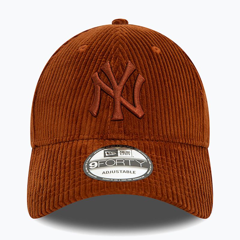 Καπέλο μπέιζμπολ New Era Cord 940 Nyy med brown 2