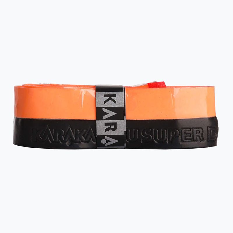 Περιτύλιγμα ρακέτας σκουός Karakal Pu Super Grip Duo orange / black