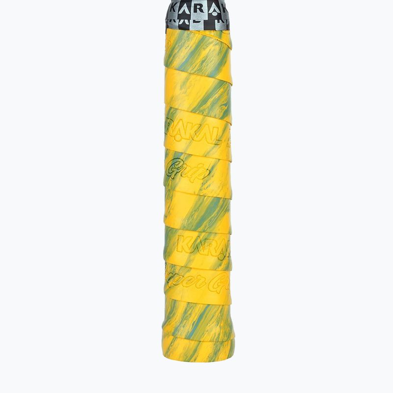 Περιτύλιγμα ρακέτας σκουός Karakal Pu Super Grip Multi yellow / green 2