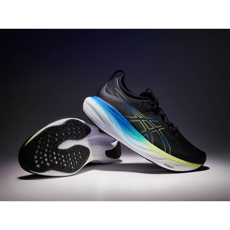 ASICS Gel-Nimbus 25 ανδρικά αθλητικά παπούτσια για τρέξιμο μαύρο/κίτρινο λάμψη 16