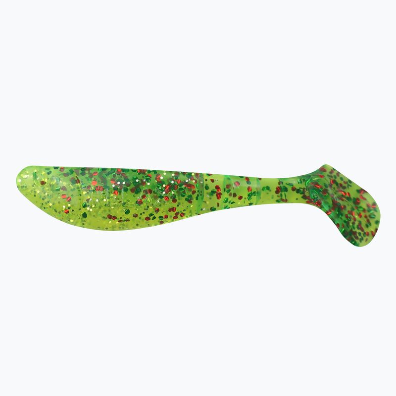 Χαλαρώστε το δόλωμα από καουτσούκ Hoof 2.5 Laminated 4pc chartreuse-silver glitter chartreuse-green BLS25