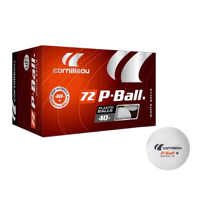 Cornilleau P-Ball* ABS EVOLUTION μπάλες επιτραπέζιας αντισφαίρισης 72 τμχ λευκό