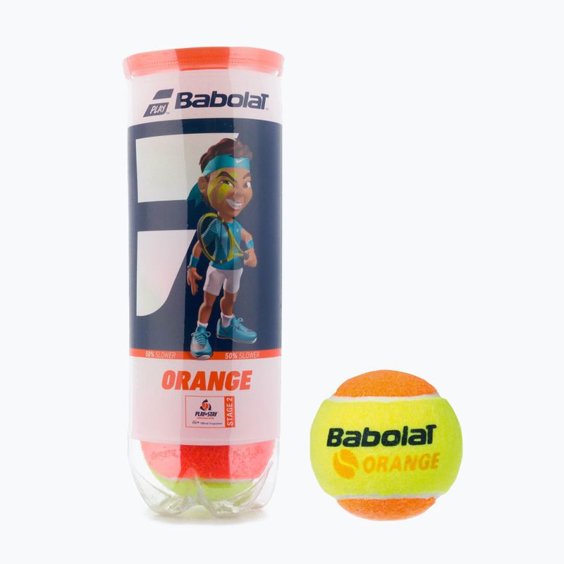 Μπαλάκια τένις Babolat Orange 3 τεμάχια πορτοκαλί/κίτρινο 501035