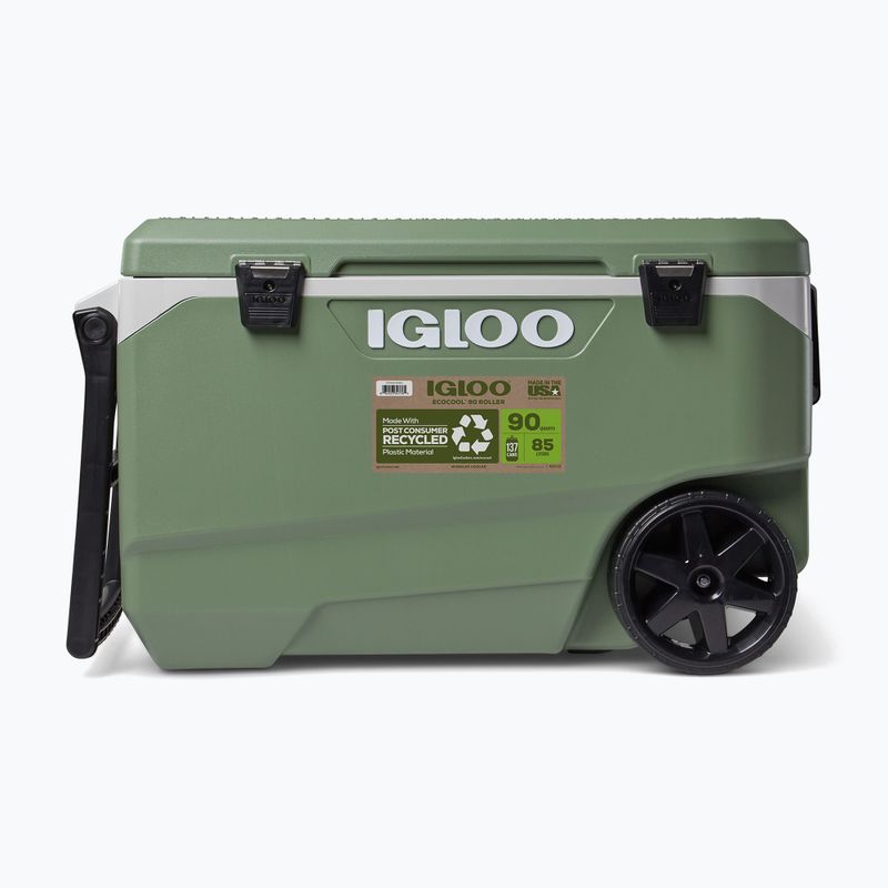 Τουριστικό ψυγείο Igloo Ecocool Latitude 90 Qt Roller 85 l vintage green 2