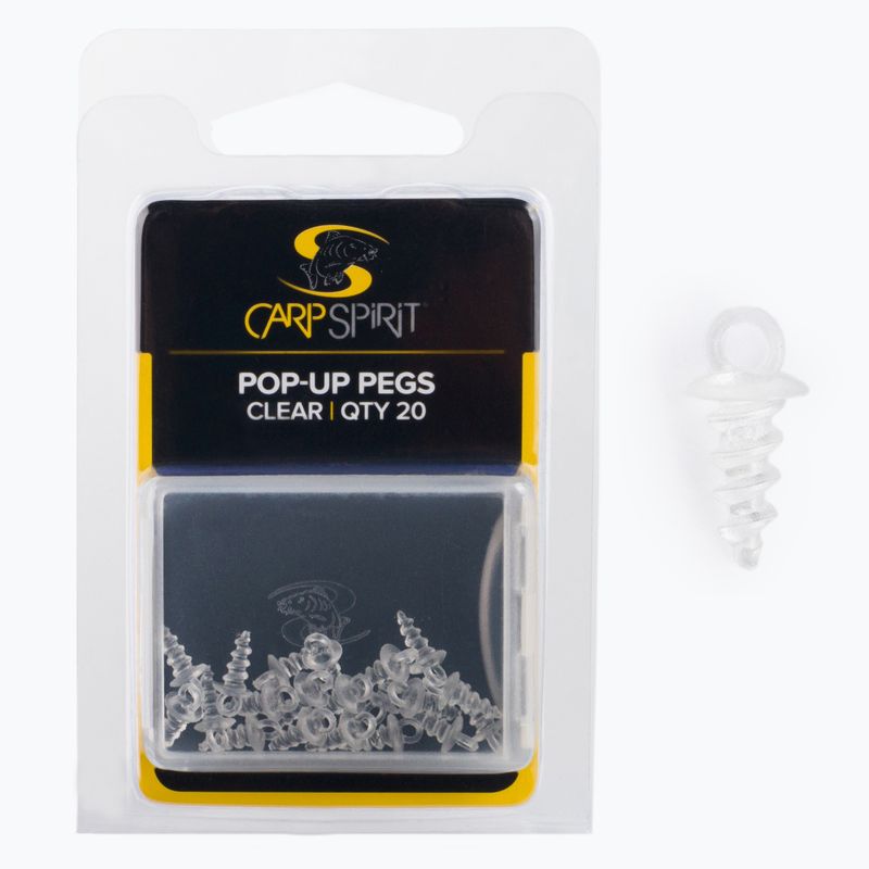 Carp Spirit Pop-Up Pegs βίδες δολωμάτων διαφανείς ACS010284