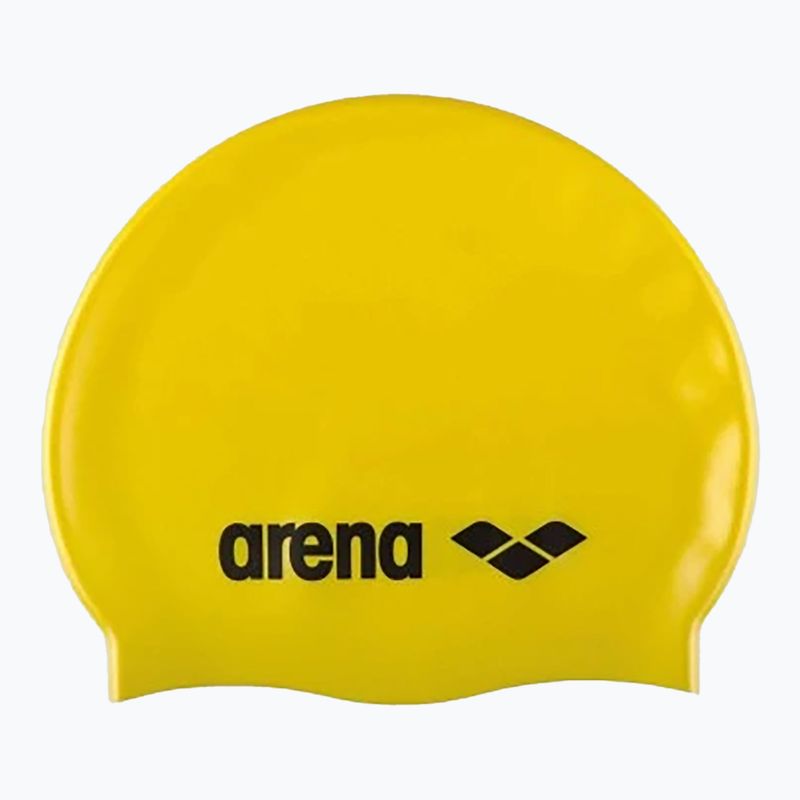 Παιδικό σκουφάκι κολύμβησης arena Classic Silicone Jr yellow / black