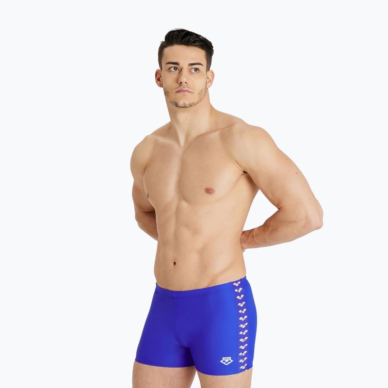 Ανδρικό arena Icons Swim Short Στερεό μπλε μποξεράκι 005050/800 4