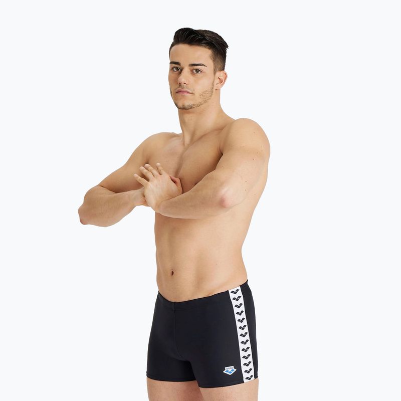 Ανδρικά arena Icons Swim Short Solid μαύρο 005050/500 μποξεράκια 4