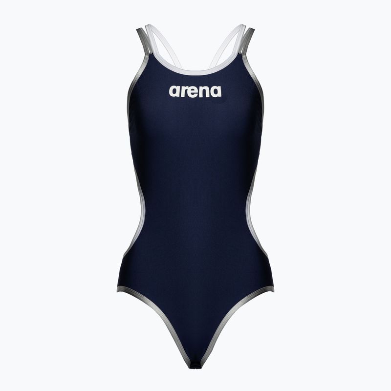 Γυναικείο ολόσωμο μαγιό arena One Double Cross Back One Piece navy blue 004732/750