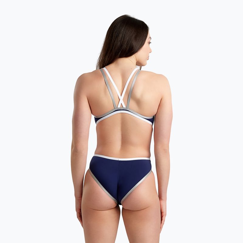 Γυναικείο ολόσωμο μαγιό arena One Double Cross Back One Piece navy blue 004732/750 5