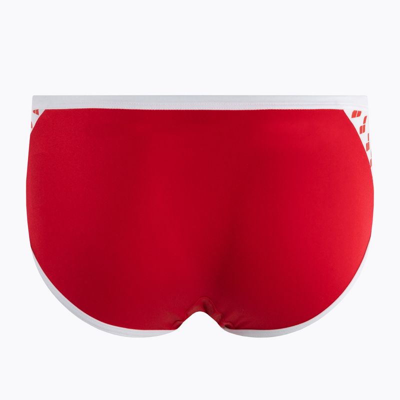 Ανδρικά arena Icons Swim Low Waist Short Solid κόκκινο 005046/410 μαγιό 2