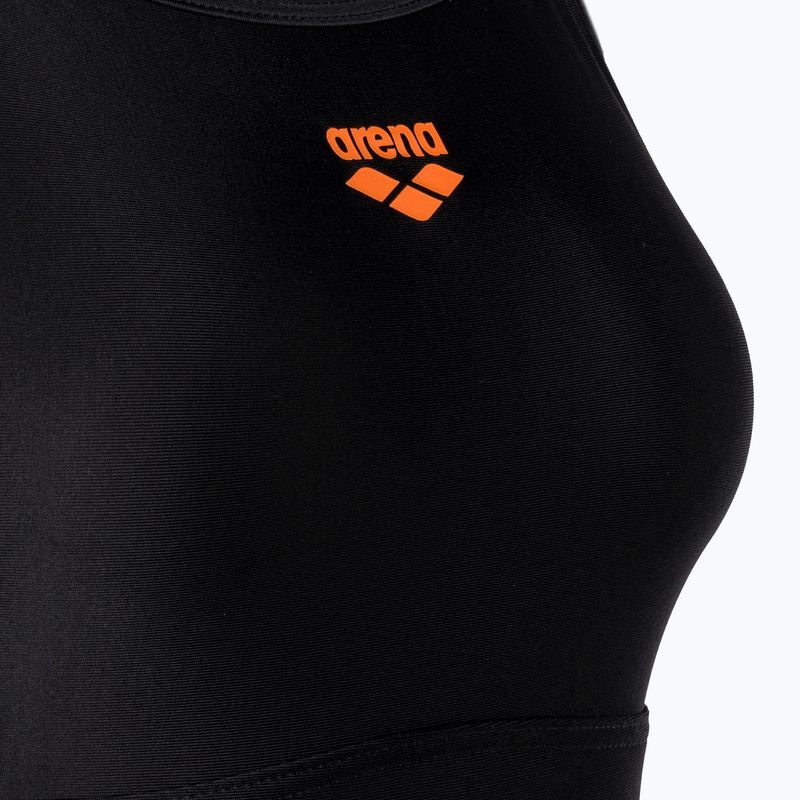 Γυναικείο ολόσωμο μαγιό κολύμβησης arena Solid Swimsuit Lightdrop Back black 3