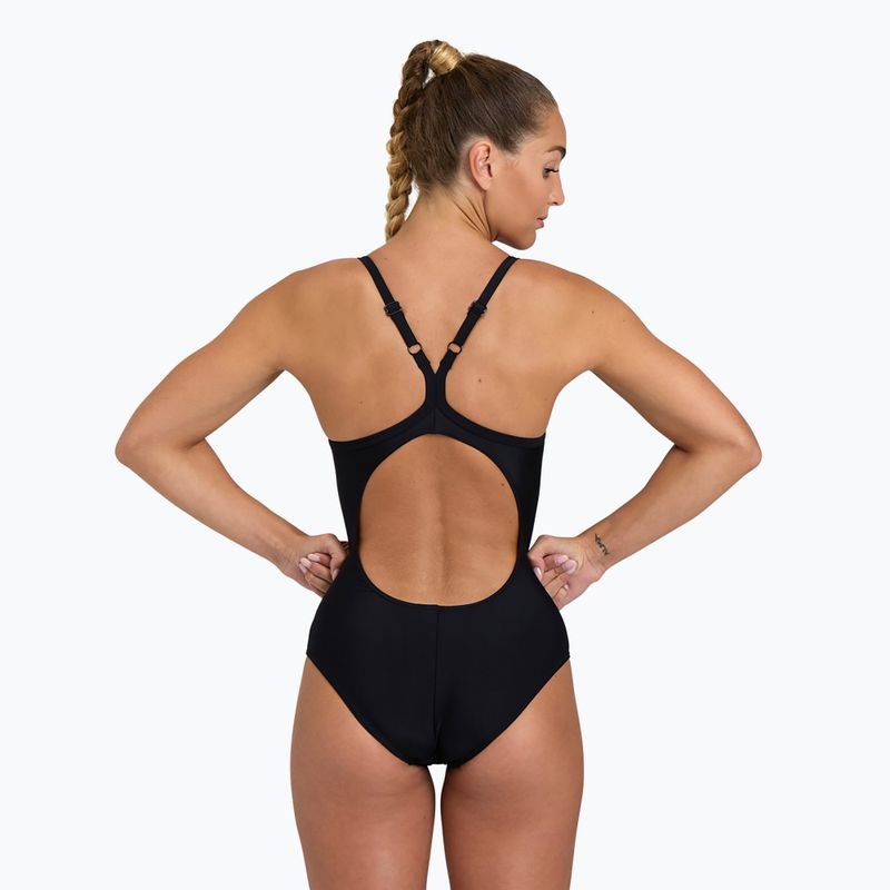 Γυναικείο ολόσωμο μαγιό κολύμβησης arena Solid Swimsuit Lightdrop Back black 6