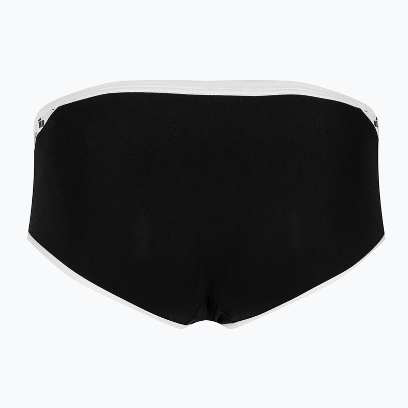 Ανδρικά arena Icons Swim Low Waist Short Solid μαύρο/λευκό σλιπ για κολύμπι 2