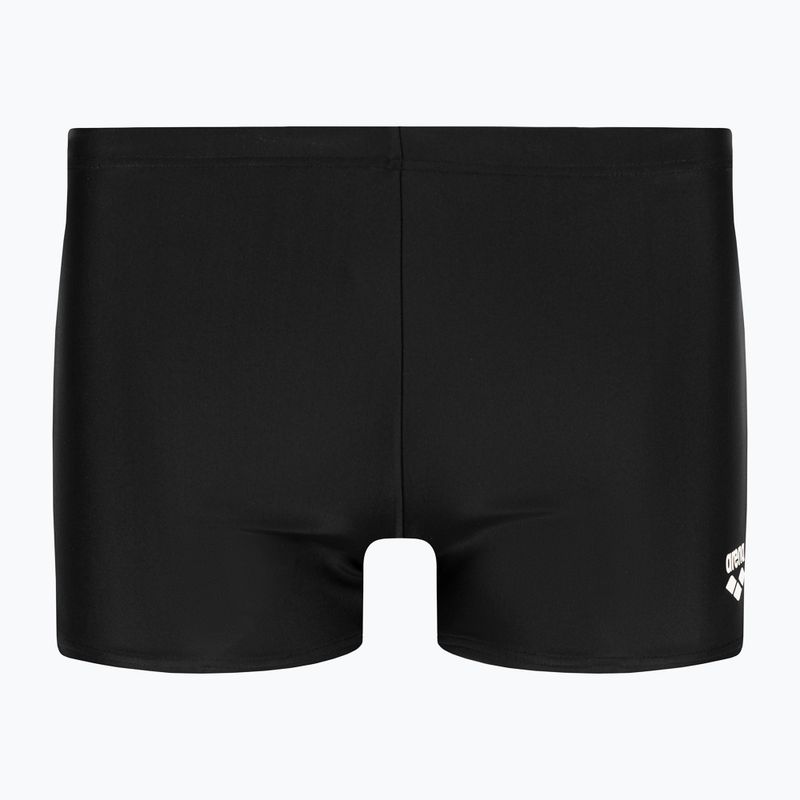 Arena Icons Swim Short Solid μαύρο/λευκό μποξεράκι για κολύμπι