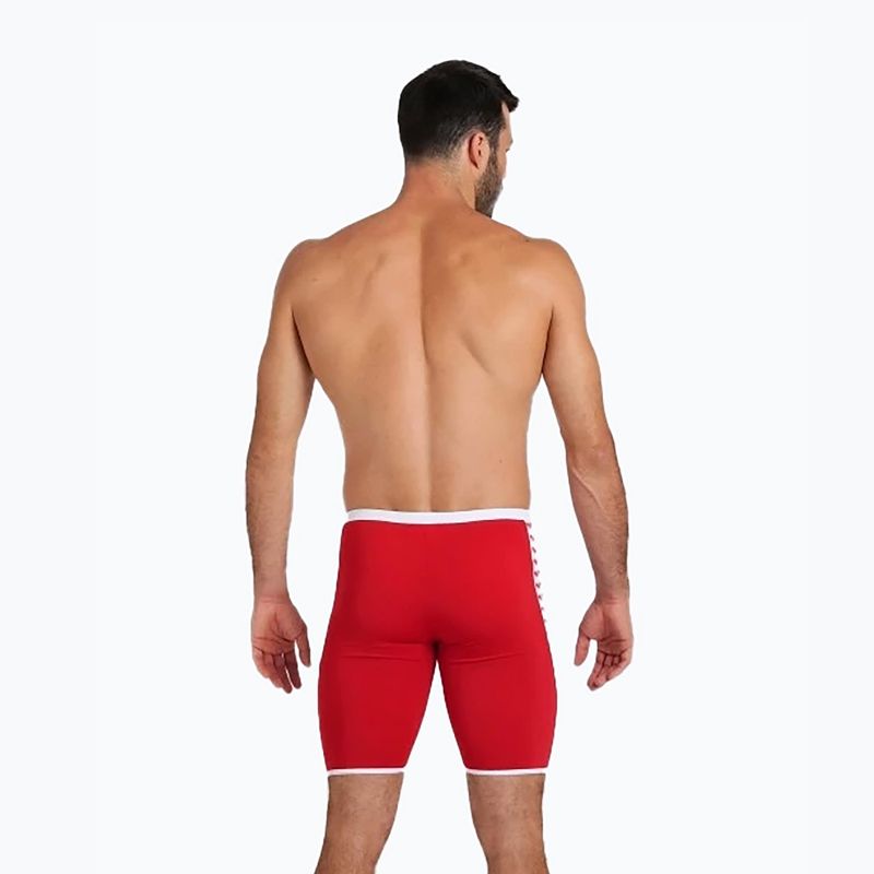 Ανδρικό arena Icons Swim Jammer Αμιγές κόκκινο/λευκό 6